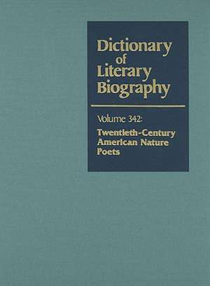 Twentieth-Century American Nature Poets de J. Scott Bryson