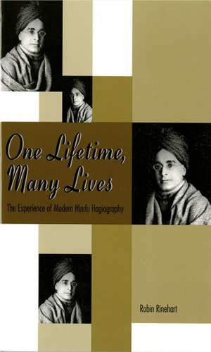 One Lifetime, Many Lives: The Experience of Modern Hindu Hagiography de Robin Rinehart