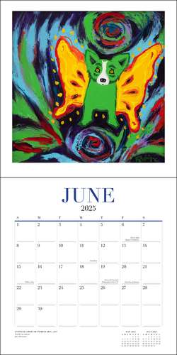 Blue Dog 2025 Wall Calendar de George Rodrigue