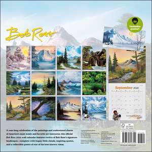 Bob Ross 2026 Wall Calendar (Includes Full-Color Poster) de Bob Ross