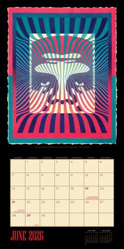 Shepard Fairey 2026 Wall Calendar de Shepard Fairey