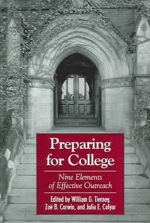 Preparing for College de William G. Tierney