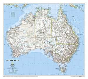 Australia Classic, laminated: Wall Maps Continents de National Geographic Maps