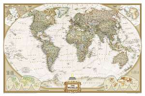 World Executive, laminated: Wall Maps World de National Geographic Maps