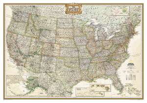 United States Executive, tubed: Wall Maps U.S. de National Geographic Maps