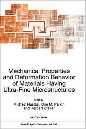 Mechanical Properties and Deformation Behavior of Materials Having Ultra-Fine Microstructures de H. Gleiter