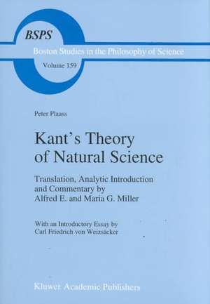 Kant’s Theory of Natural Science de Peter Plaass