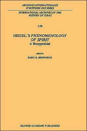 Hegel’s Phenomenology of Spirit: A Reappraisal de G.K. Browning