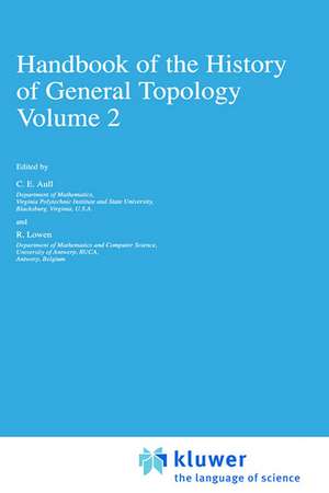 Handbook of the History of General Topology de C.E. Aull