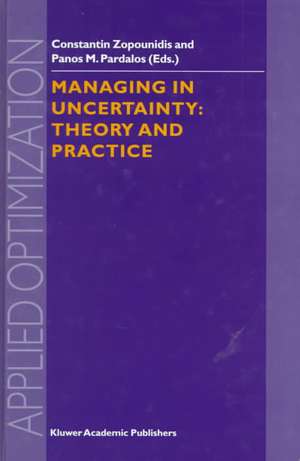 Managing in Uncertainty: Theory and Practice de Constantin Zopounidis