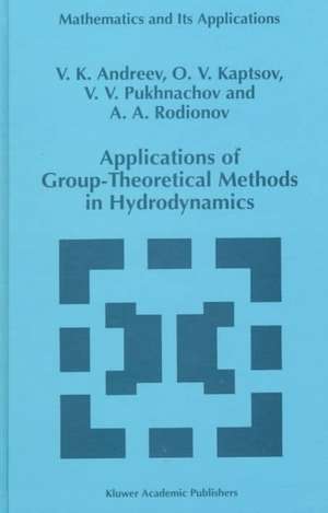 Applications of Group-Theoretical Methods in Hydrodynamics de V.K. Andreev