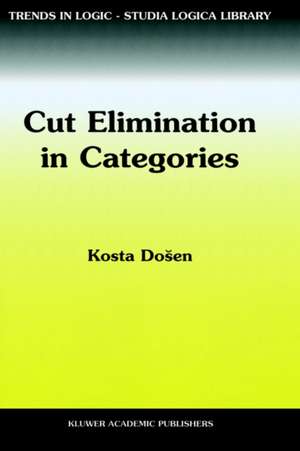 Cut Elimination in Categories de K. Dosen