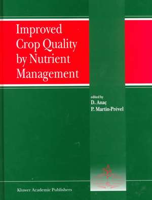 Improved Crop Quality by Nutrient Management de Dilek Anaç