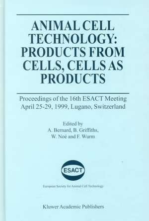 Animal Cell Technology de Alain Bernard