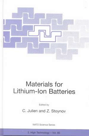 Materials for Lithium-Ion Batteries de Christian Julien