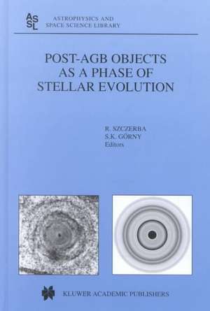 Post-AGB Objects as a Phase of Stellar Evolution de R. Szczerba