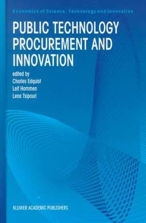 Public Technology Procurement and Innovation de Charles Edquist