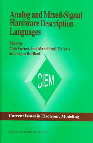 Analog and Mixed-Signal Hardware Description Language de A. Vachoux