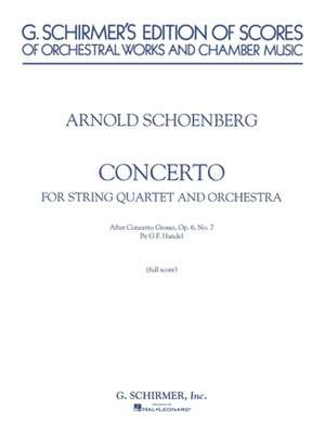 Concerto: Full Score de Schoenberg Arnold