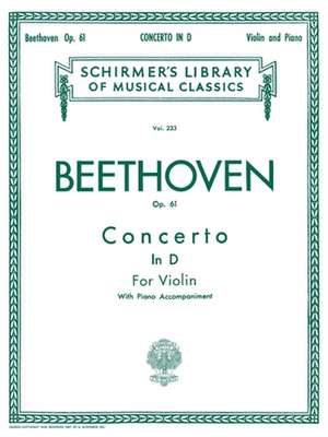 Concerto in D Major, Op. 61: Score and Parts de Ludwig van Beethoven