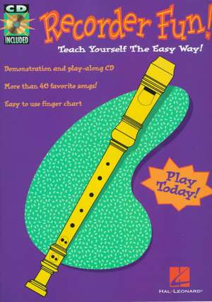 Recorder Fun! Teach Yourself the Easy Way!