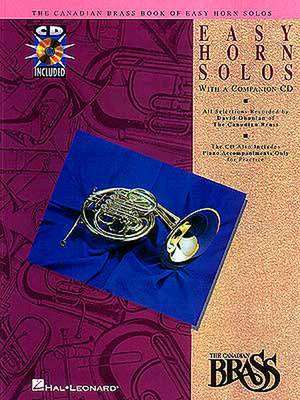 Canadian Brass Book of Easy Horn Solos de Hal Leonard Corp