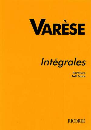 Integrales: Study Score de Varse Edgard