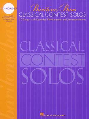 Classical Contest Solos - Baritone/Bass de various