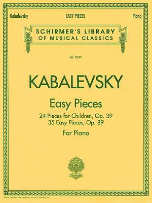 Easy Pieces: Piano Solo de G Schirmer Inc