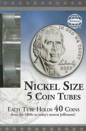 Whitman Nickel Size 5 Coin Tubes de Whitman Publishing Company