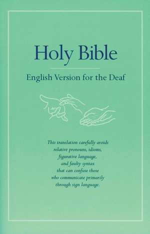 Holy Bible English Version for the Deaf de Baker Title