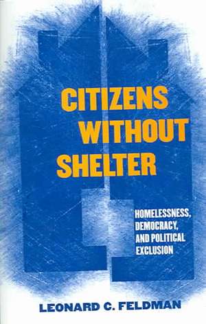 Citizens without Shelter – Homelessness, Democracy, and Political Exclusion de Leonard C. Feldman