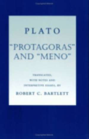 "Protagoras" and "Meno" de Plato Plato