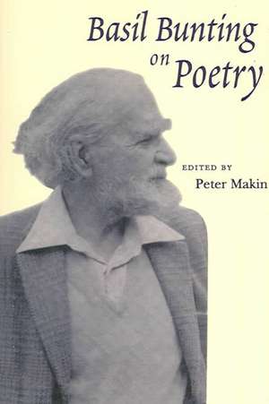 Basil Bunting on Poetry de Bunting