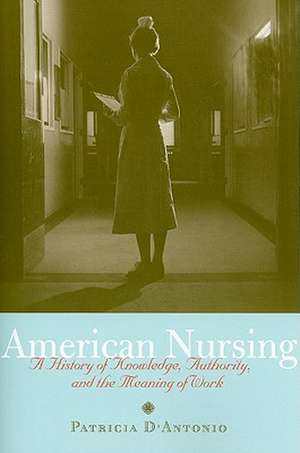 American Nursing – A History of Knowledge, Authority, and the Meaning of Work de Patricia D′antonio