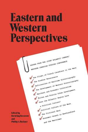 Eastern and Western Perspectives de David Bercuson