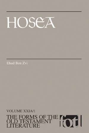 Hosea de Ehud Ben Zvi