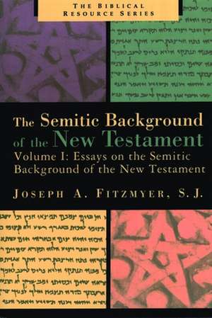 Essays on the Semitic Background of the New Testament de Joseph A. Fitzmyer, S.J.