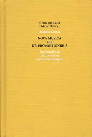 "Nova Musica" and "De Proportionibus" de Johannes Ciconia