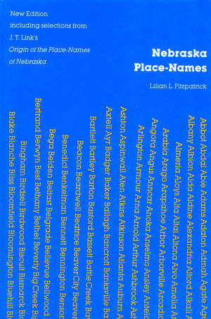 Nebraska Place-Names de Lilian L. Fitzpatrick