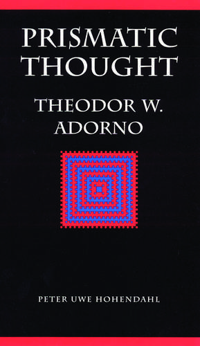 Prismatic Thought: Theodor W. Adorno de Peter-Uwe Hohendahl