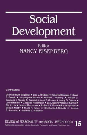 Social Development de Nancy Eisenberg