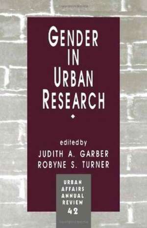 Gender in Urban Research de Judith A. Garber