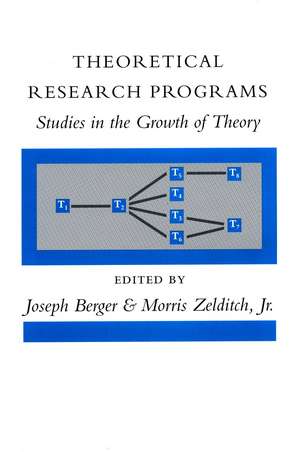 Theoretical Research Programs: Studies in the Growth of Theory de Joseph Berger