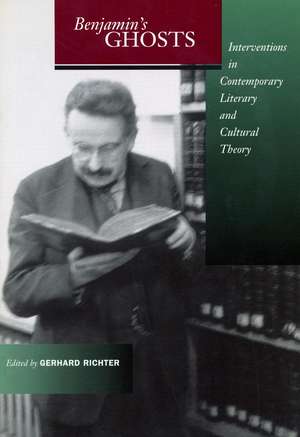 Benjamin’s Ghosts: Interventions in Contemporary Literary and Cultural Theory de Gerhard Richter