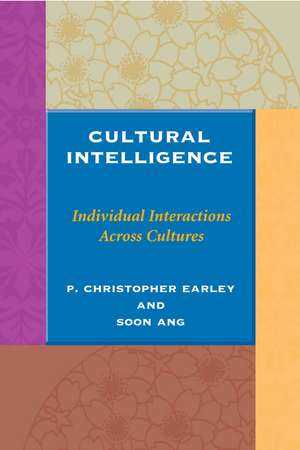 Cultural Intelligence de P Christopher Earley