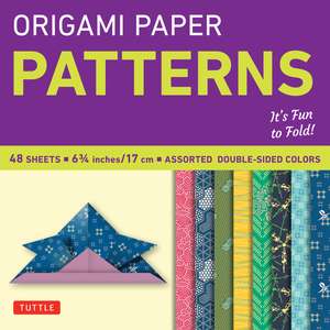 Origami Paper - Patterns - Small 6 3/4" - 49 Sheets: Tuttle Origami Paper: Origami Sheets Printed with 8 Different Designs: Instructions for 6 Projects Included de Tuttle Studio