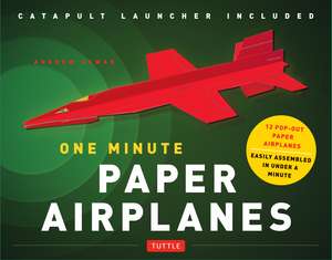 One Minute Paper Airplanes Kit: 12 Pop-Out Planes, Easily Assembled in Under a Minute: Paper Airplane Book with Paper, 12 Projects & Plane Launcher de Andrew Dewar