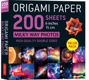 Origami Paper 200 sheets Milky Way Photos 6" (15 cm): Tuttle Origami Paper: Double Sided Origami Sheets Printed with 12 Different Photographs (Includes Instructions for 6 Projects) de Tuttle Studio