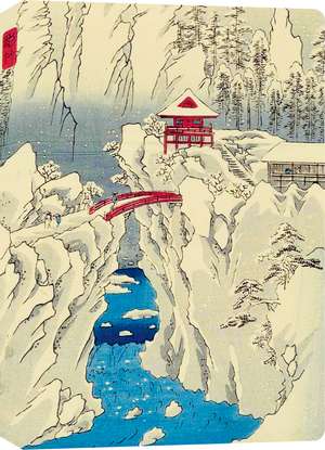 Hiroshige Snow on Mt Haruna Dotted Hardcover Journal: Blank Notebook with Ribbon Bookmark de Tuttle Studio